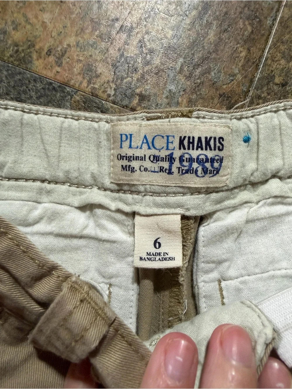 Boys Classic Straight Chino Pants in Khaki
